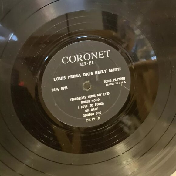 Louis Prima & Keely Smith Louis Prima Digs Keely Smith (Vinyl, 1960) Coronet CX - Picture 11 of 12